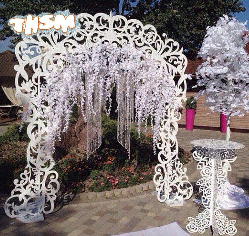 DIY Wedding Arch with Table Decor DXF File Free Download - 3axis.co