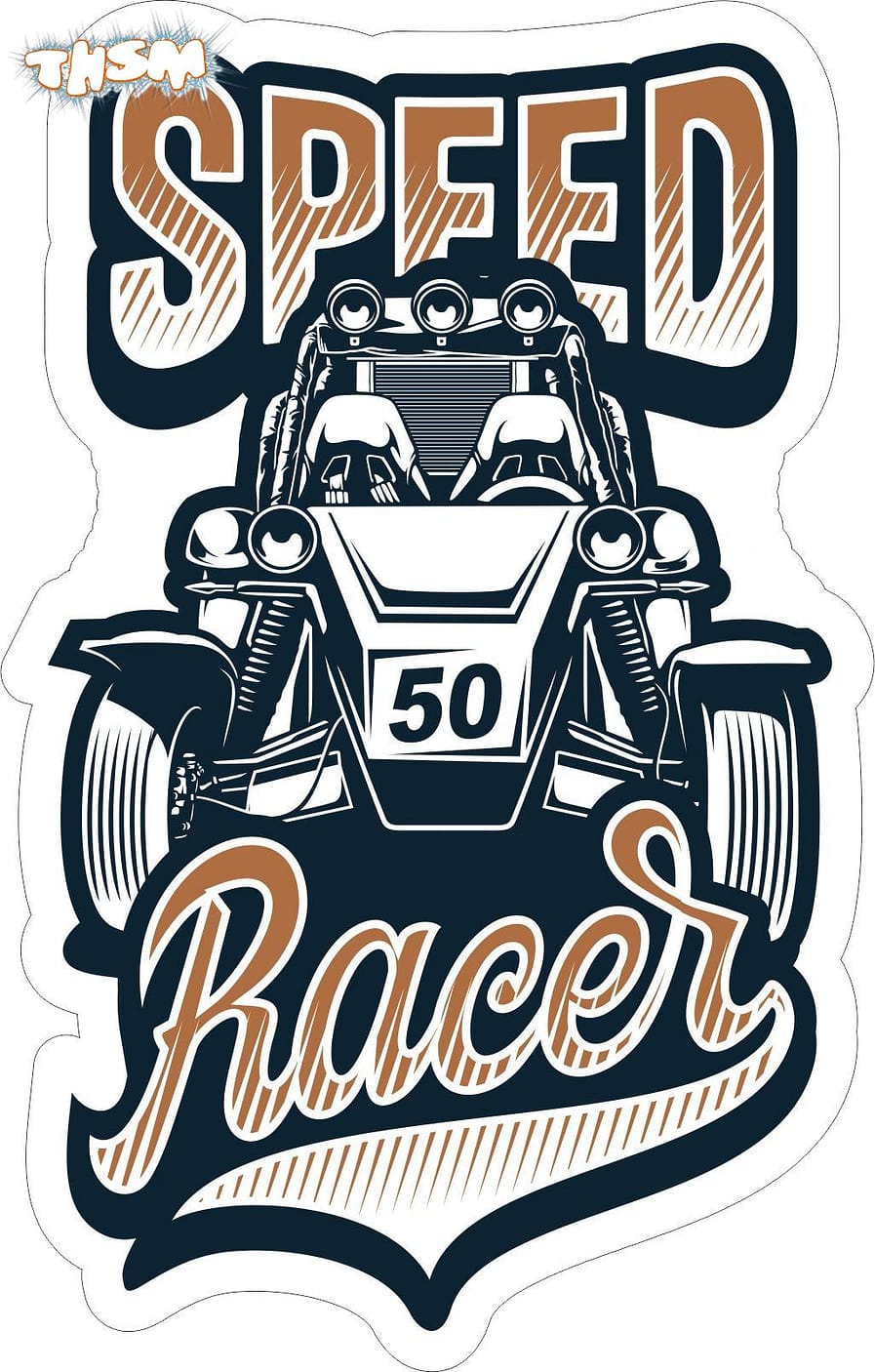 Speed Racer Sticker Free Vector cdr Download - 3axis.co