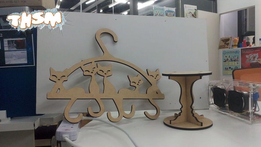 Cat Tail Hanger Laser Cut Free Vector cdr Download - 3axis.co