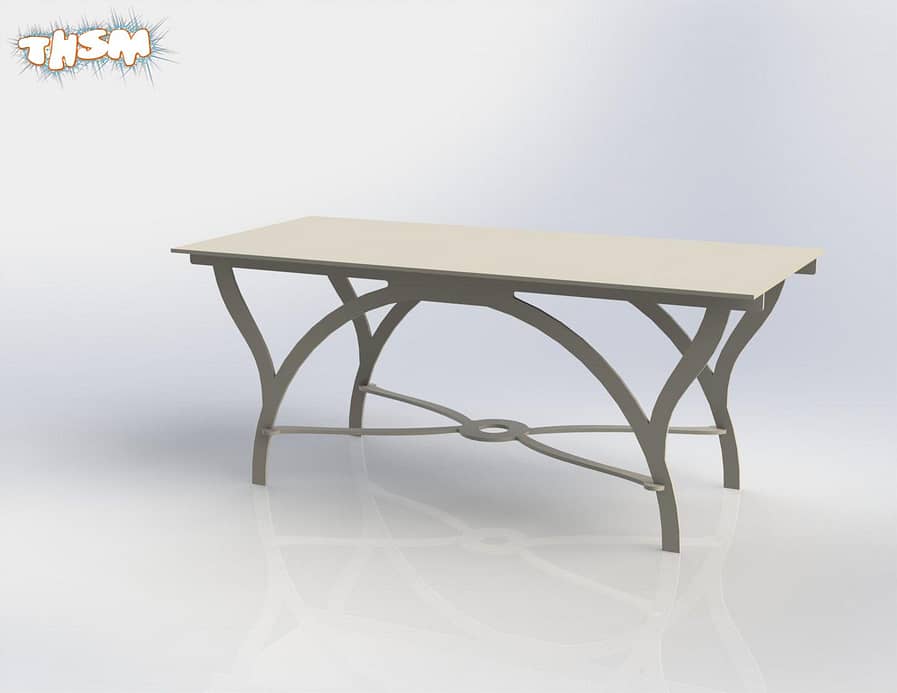 Table dxf File Free Download - 3axis.co