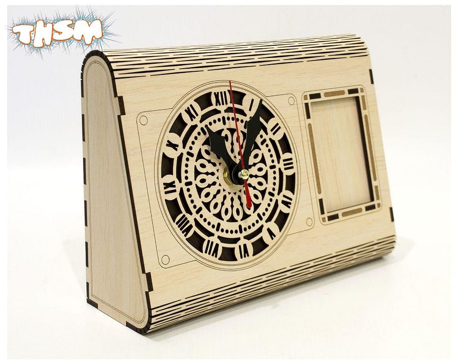 Box Clock DXF File Free Download - 3axis.co