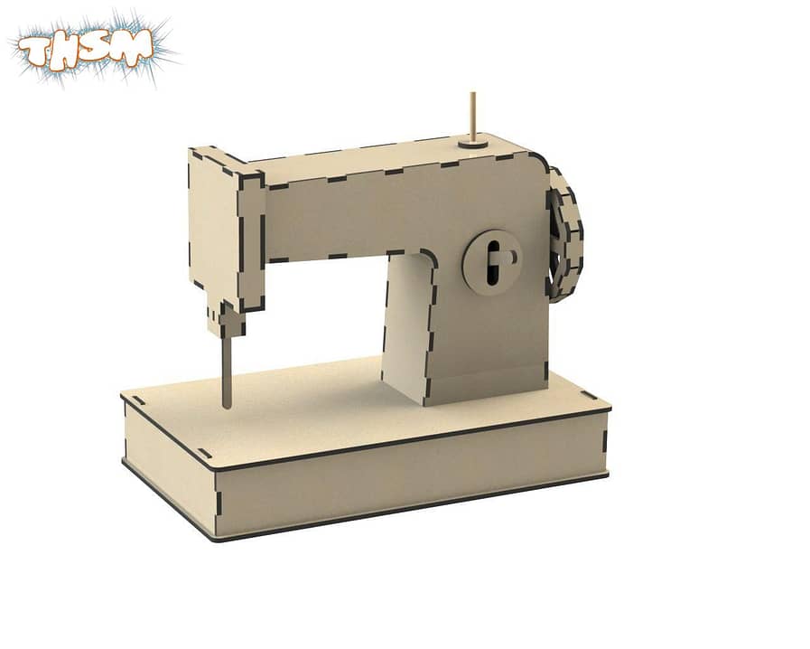Sewing Machine Laser Cut Free Vector cdr Download - 3axis.co