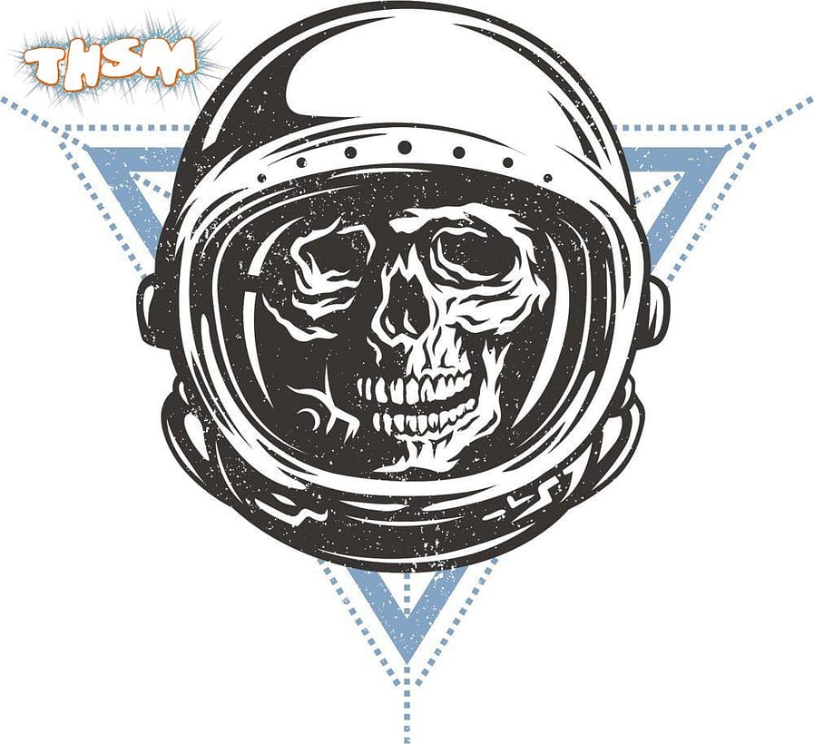 Cosmo Skull Print Free Vector cdr Download - 3axis.co