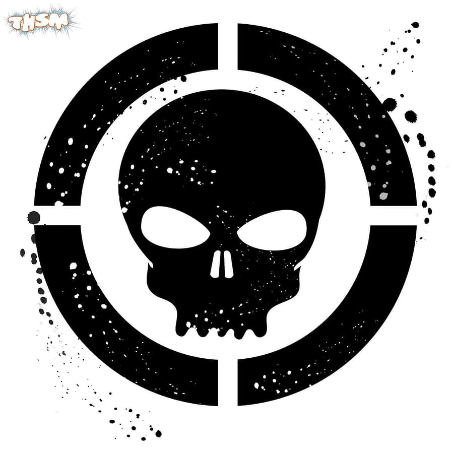 Grunge Skull Symbol (.eps) Free Vector Download - 3axis.co