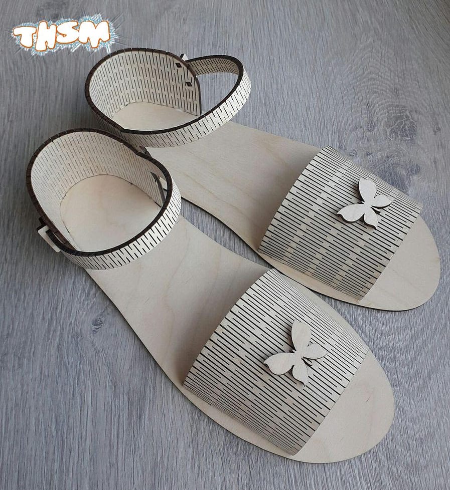 Laser Cut Sandals Free Vector cdr Download - 3axis.co